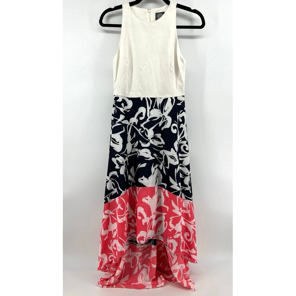 Vince Camuto Maxi Dress Sleeveless High Low Summer Size 4